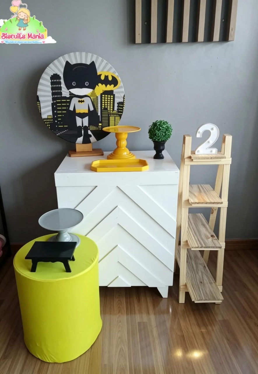 Festa Na Mesa Batman Com Escadinha - Biscuit's Mania 