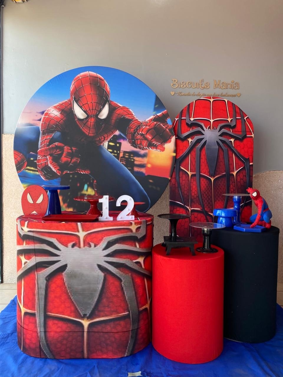 Decoração Homem Aranha  - Biscuit's Mania 