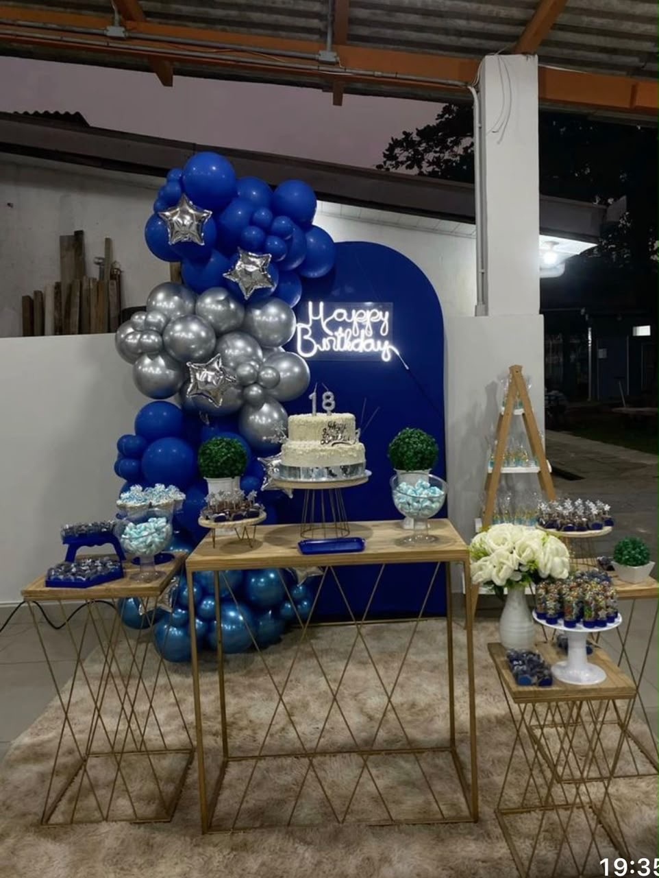 Decoração Azul - Festa Criativa Udi