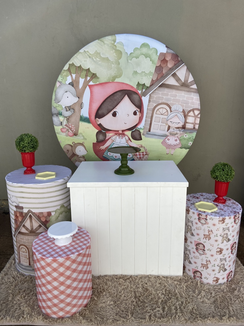 Kit Prata Chapeuzinho Vermelho - Festa Criativa Udi