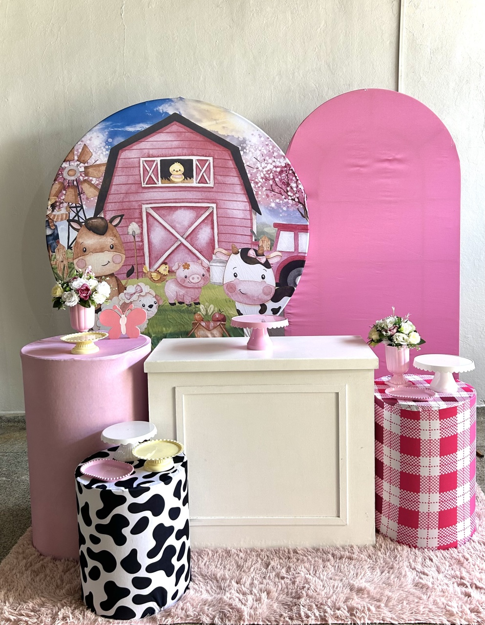 Kit Ouro Fazendinha Rosa - Festa Criativa Udi