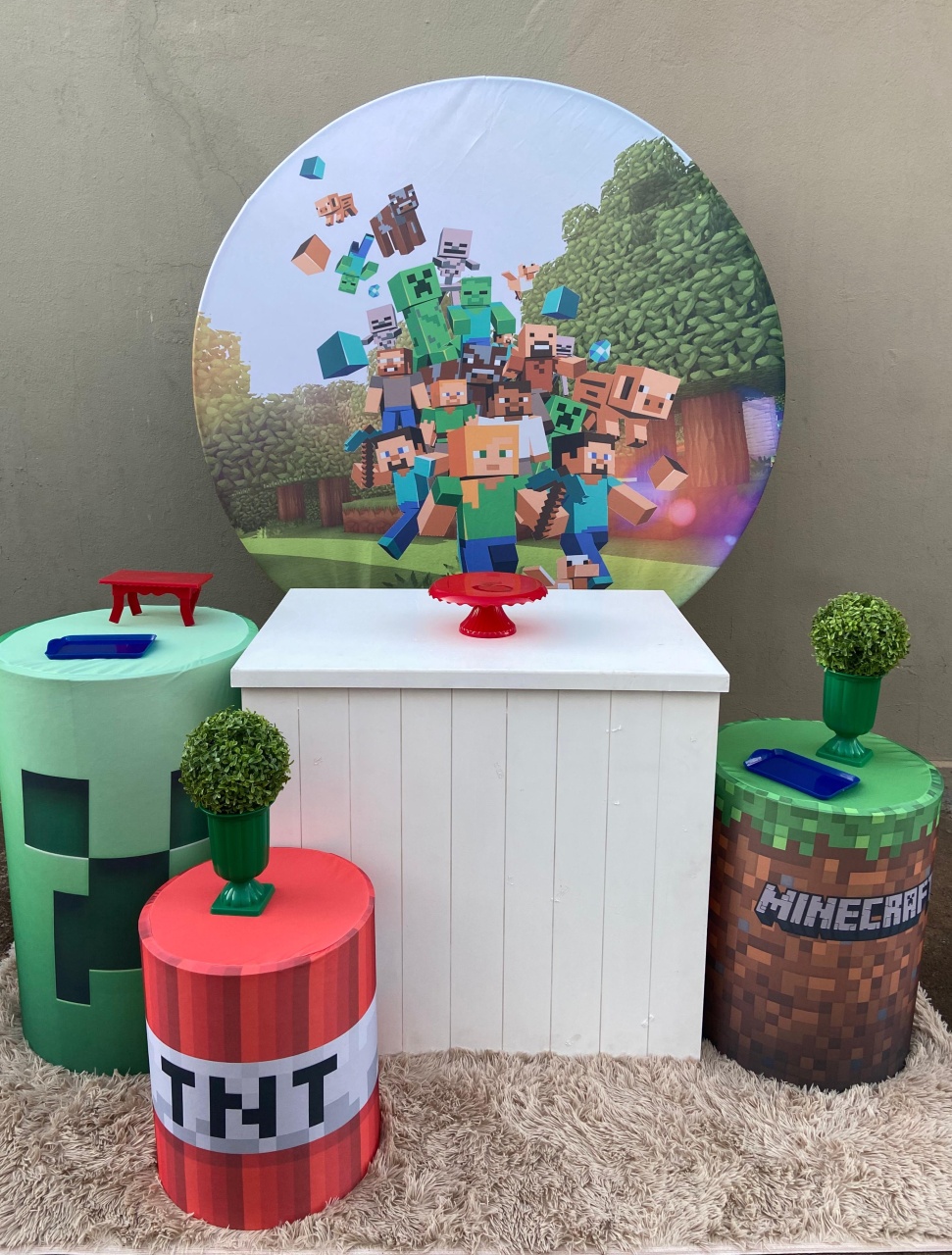 Minecraft Kit Prata - Festa Criativa Udi