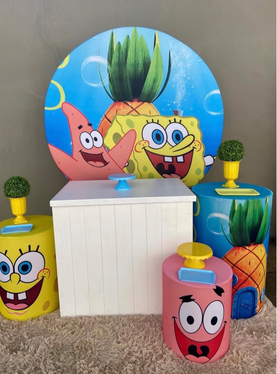 Bob Esponja Kit Prata - Festa Criativa Udi