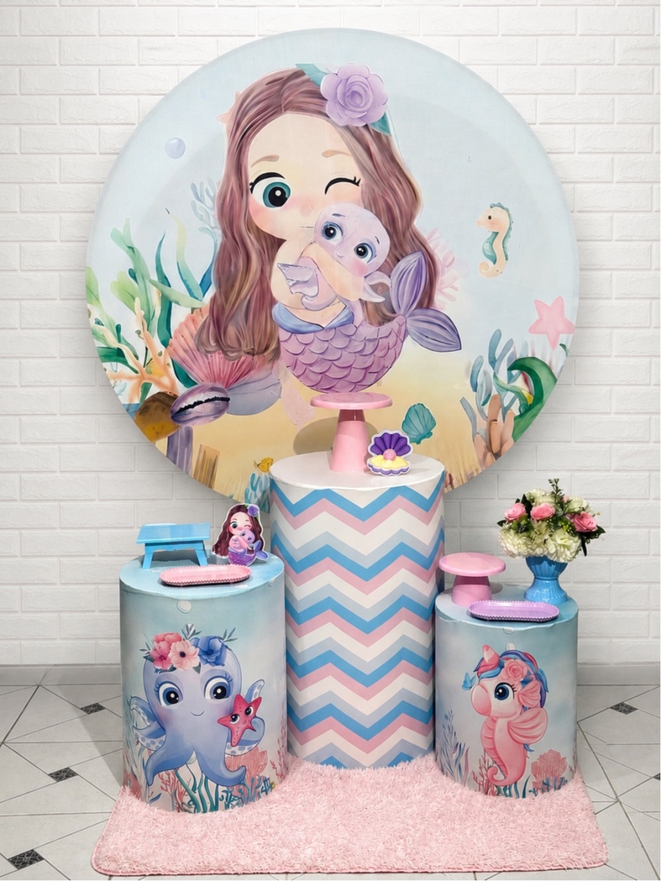 Alugue Pegue Monte Tema Para Festa Decoração Sereia Cut - Catálogo Digital Big Day 