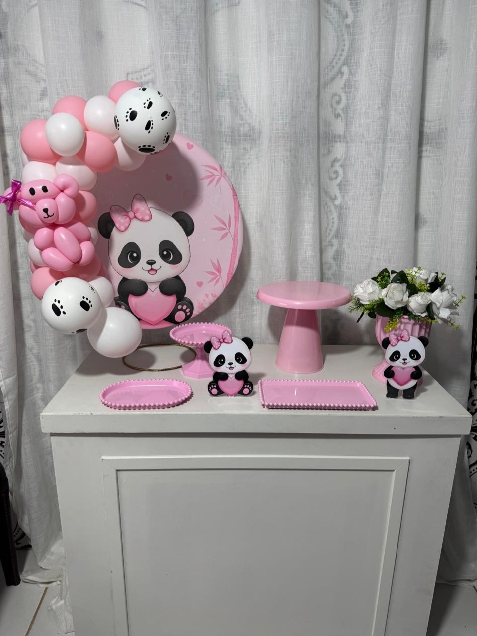 Alugue Festa Na Mesa Panda Rosa 2 - Catálogo Digital Big Day 