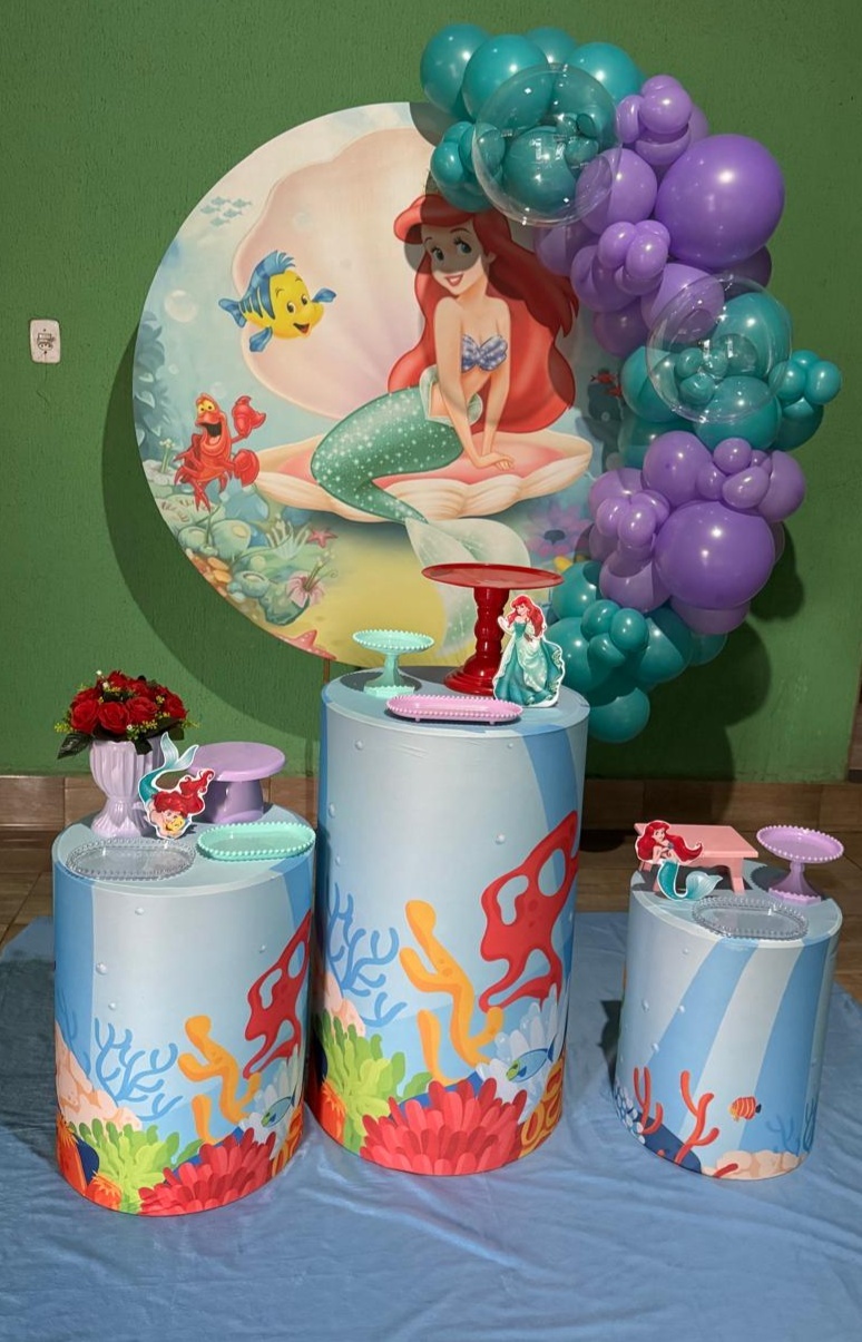 Alugue Pegue Monte Para Decoração de Festa Tema Ariel - Catálogo Digital Big Day 