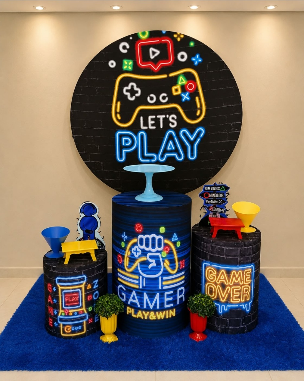 Alugue Pegue Monte Para Decoração de Festa Tema Gamer - Catálogo Digital Big Day 