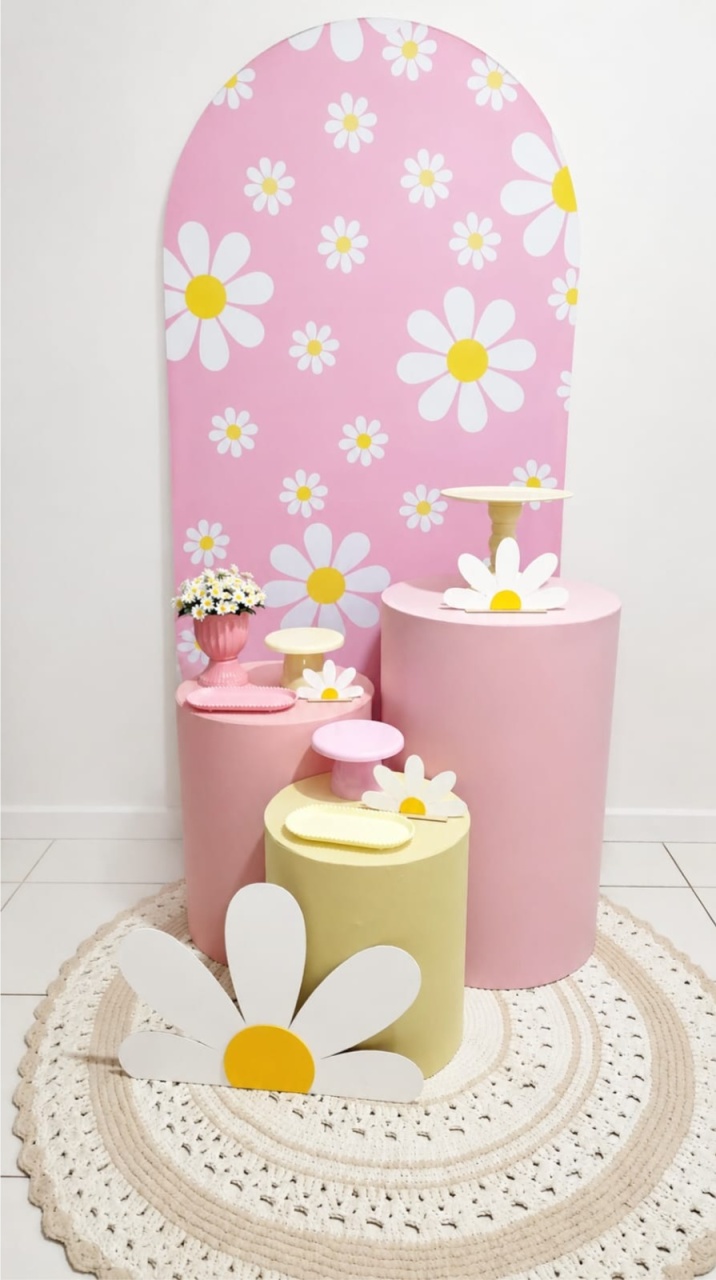 Alugue Pegue Monte Tema Para Festa Decoração Margaridas 2 - Catálogo Digital Big Day 