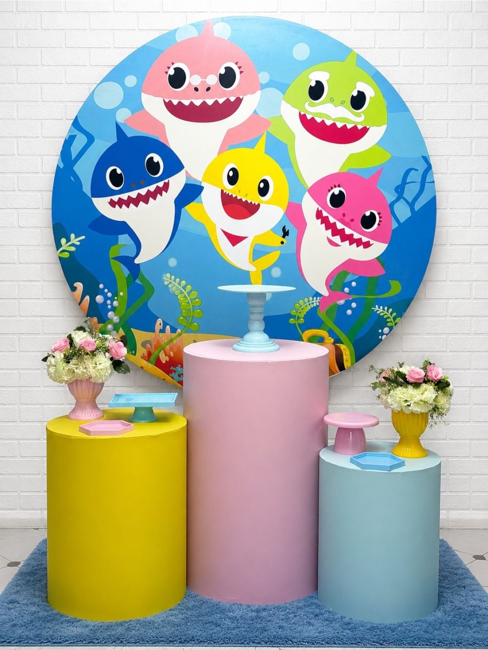 Alugue Pegue Monte Para Decoração de Festa Tema Baby Shark - Catálogo Digital Big Day 
