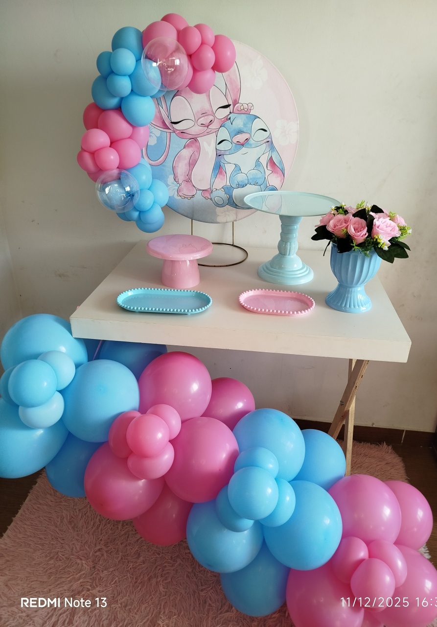 Alugue Festa Na Mesa Stitch E Angel - Catálogo Digital Big Day 