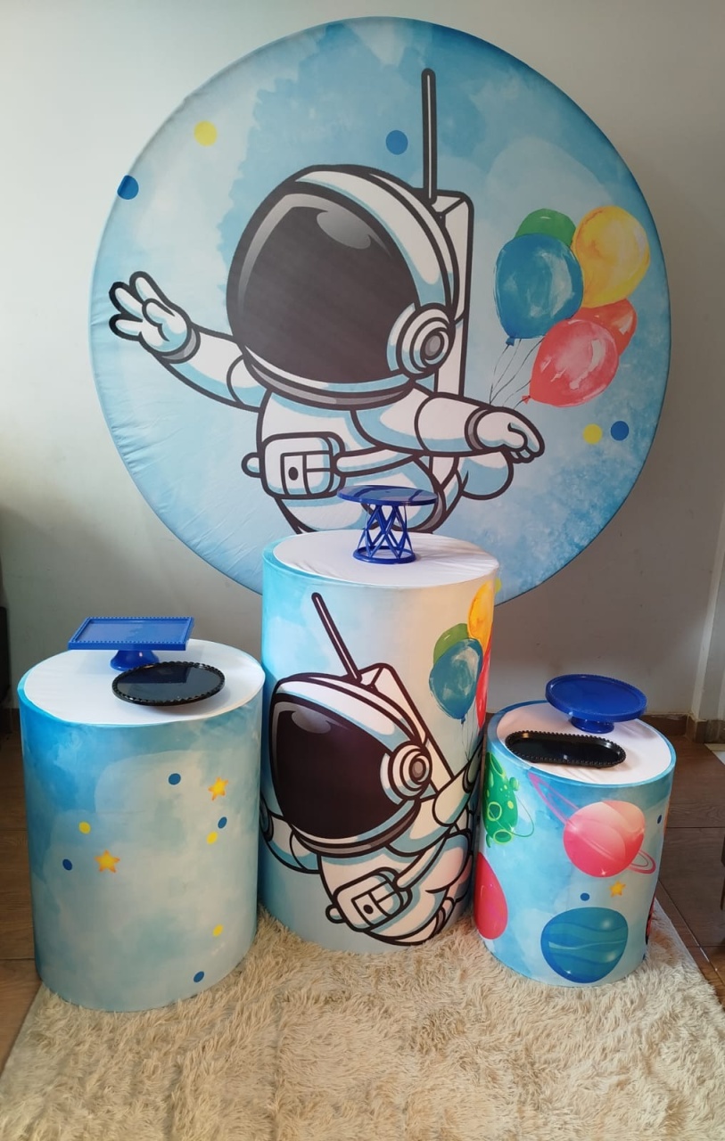 Alugue Pegue Monte Tema Para Festa Decoração  Astronauta - Catálogo Digital Big Day 