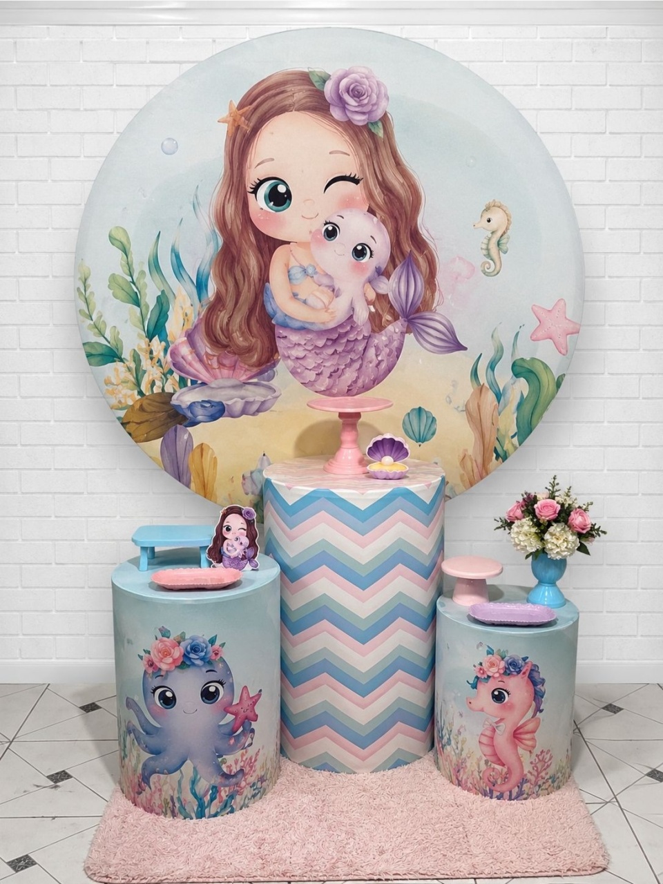Alugue Pegue Monte Tema Para Festa Decoração Sereia Cut - Catálogo Digital Big Day 