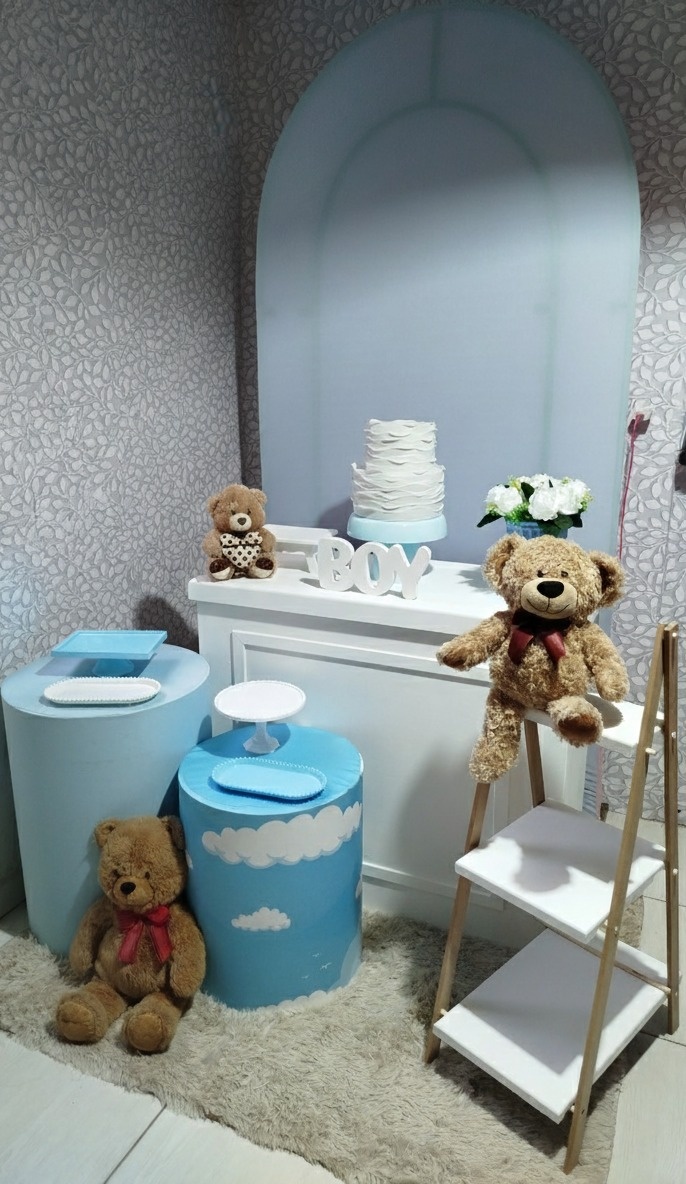 Alugue Pegue Monte Tema Para Festa Decoração Chá Menino  - Catálogo Digital Big Day 