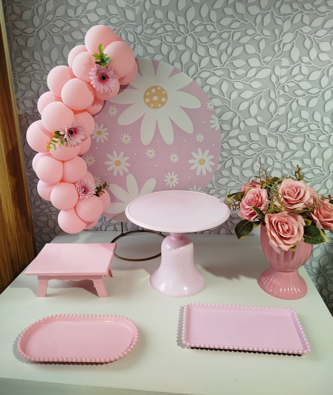 Alugue Festa Na Mesa Margaridas Rosa  - Catálogo Digital Big Day 