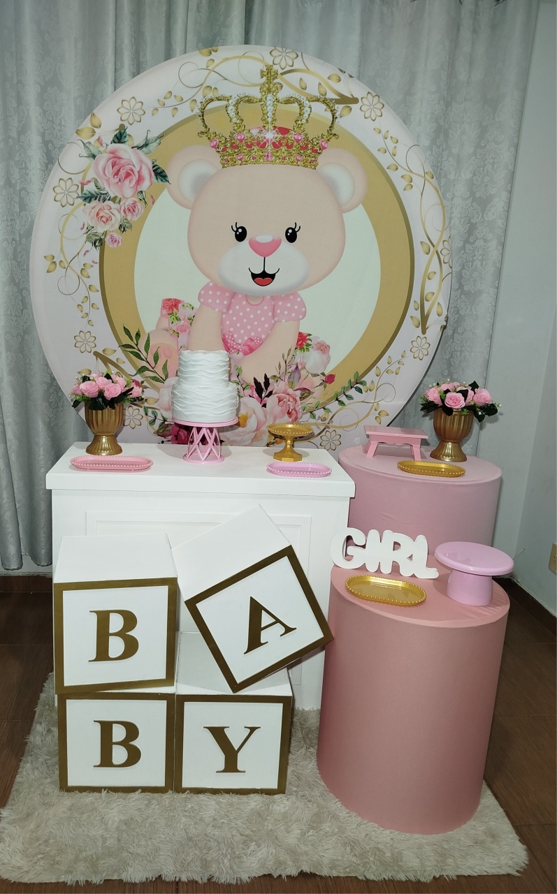 Alugue Tema Para Festa Decoração Ursa Princesa ( Modelo 3 )  - Catálogo Digital Big Day 