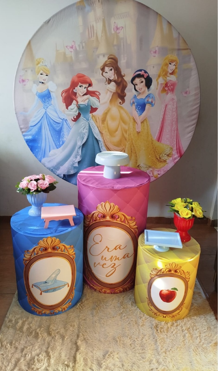 Alugue Pegue Monte Tema Para Festa Decoração  Princesas Disney - Catálogo Digital Big Day 