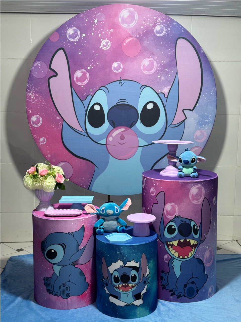 Alugue Tema Para Festa Decoração Stitch Chiclete  - Catálogo Digital Big Day 