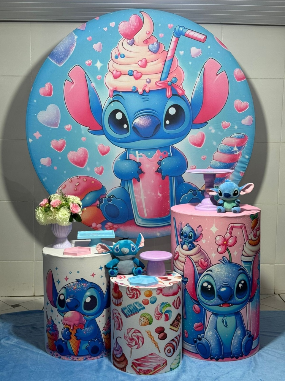 Alugue Pegue Monte Tema Para Festa Decoração Stitch Doceria - Catálogo Digital Big Day 