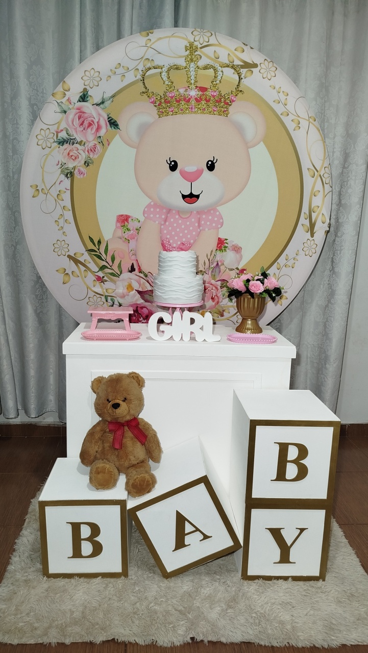 Alugue Tema Para Festa Decoração Ursa Princesa ( Modelo 4 ) - Catálogo Digital Big Day 