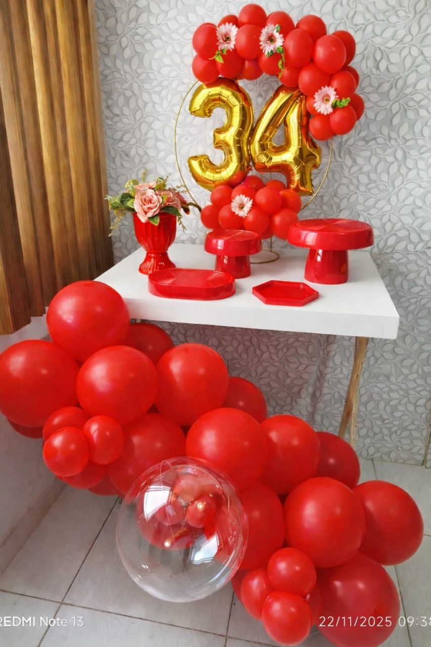 Alugue Festa Na Mesa Idade Vermelho - Catálogo Digital Big Day 