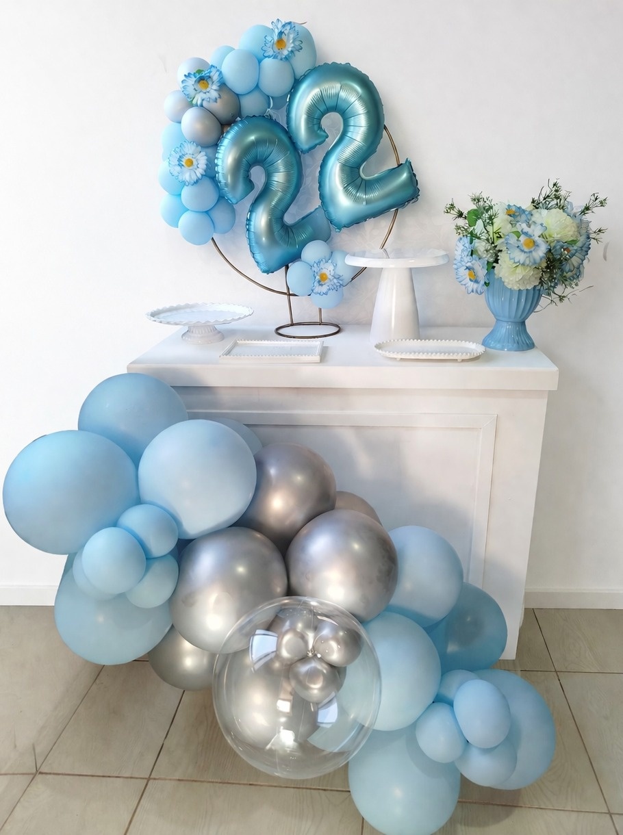Alugue Festa Na Mesa Cômoda Idade Azul Prata - Catálogo Digital Big Day 