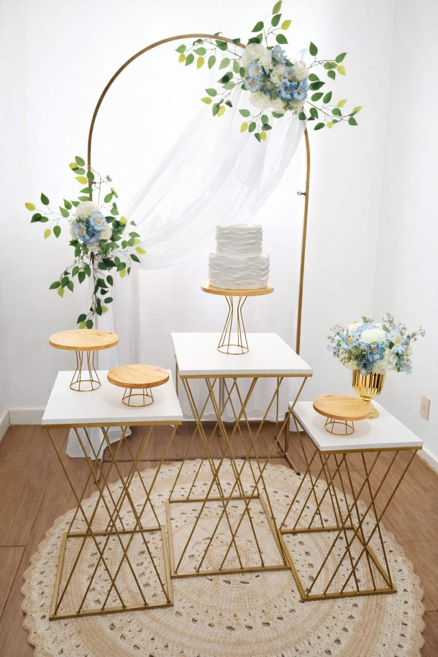 Alugue Tema Para Festa Decoração Casamento Civil Branco Azul - Catálogo Digital Big Day 