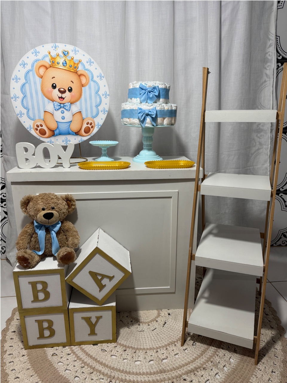 Alugue Festa Na Mesa Chá de Bebê Urso Príncipe - Catálogo Digital Big Day 