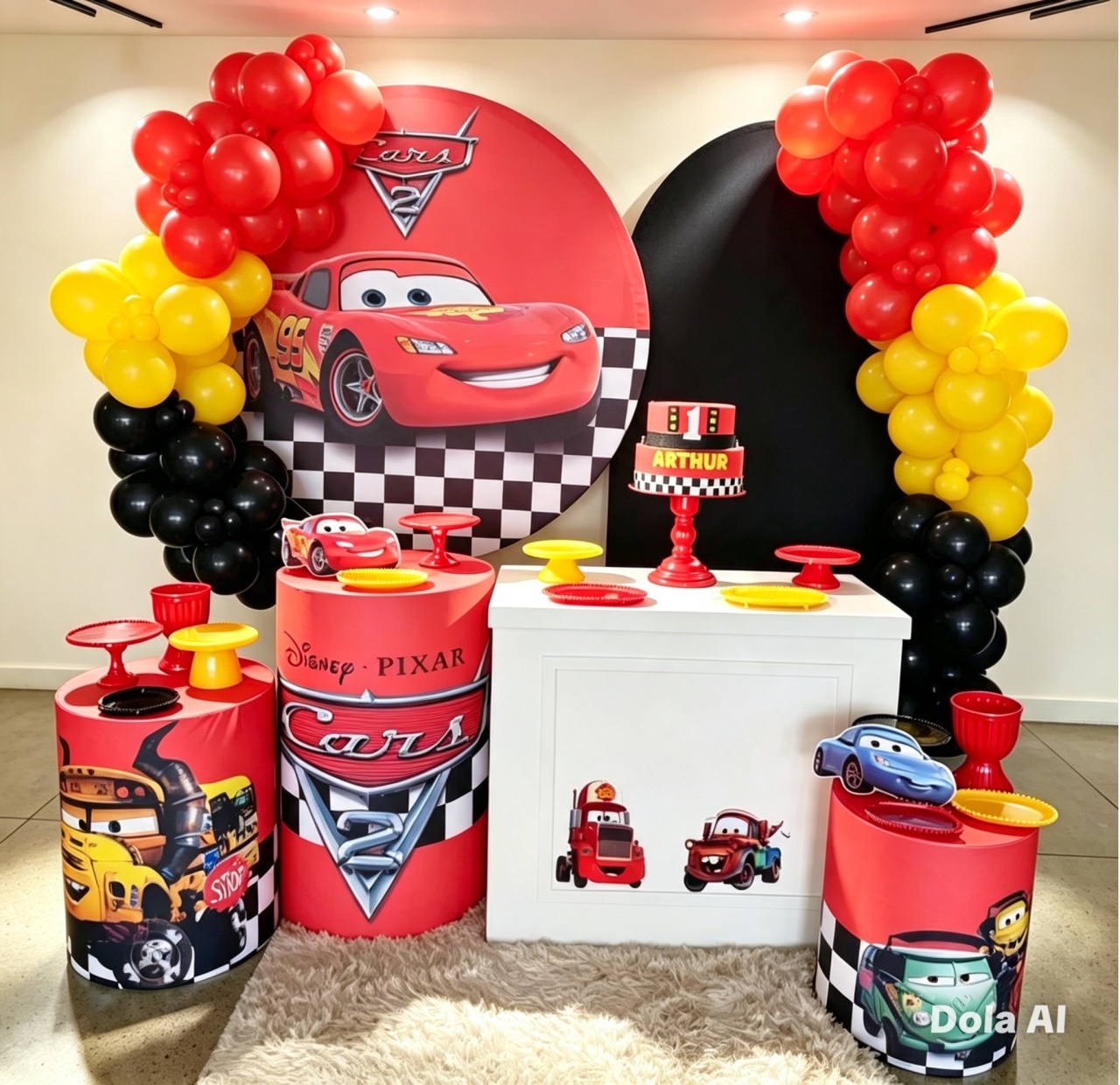 Alugue Pegue Monte Tema Para Festa Decoração Carros 2 - Catálogo Digital Big Day 