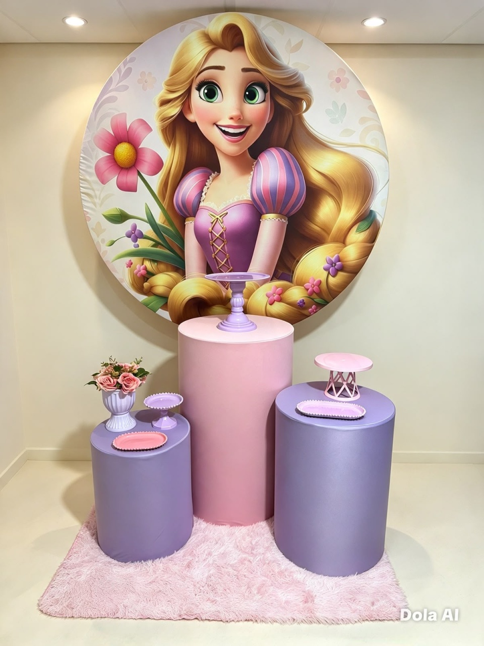 Alugue Pegue Monte Decoração Festa Rapunzel Enrolados - Catálogo Digital Big Day 