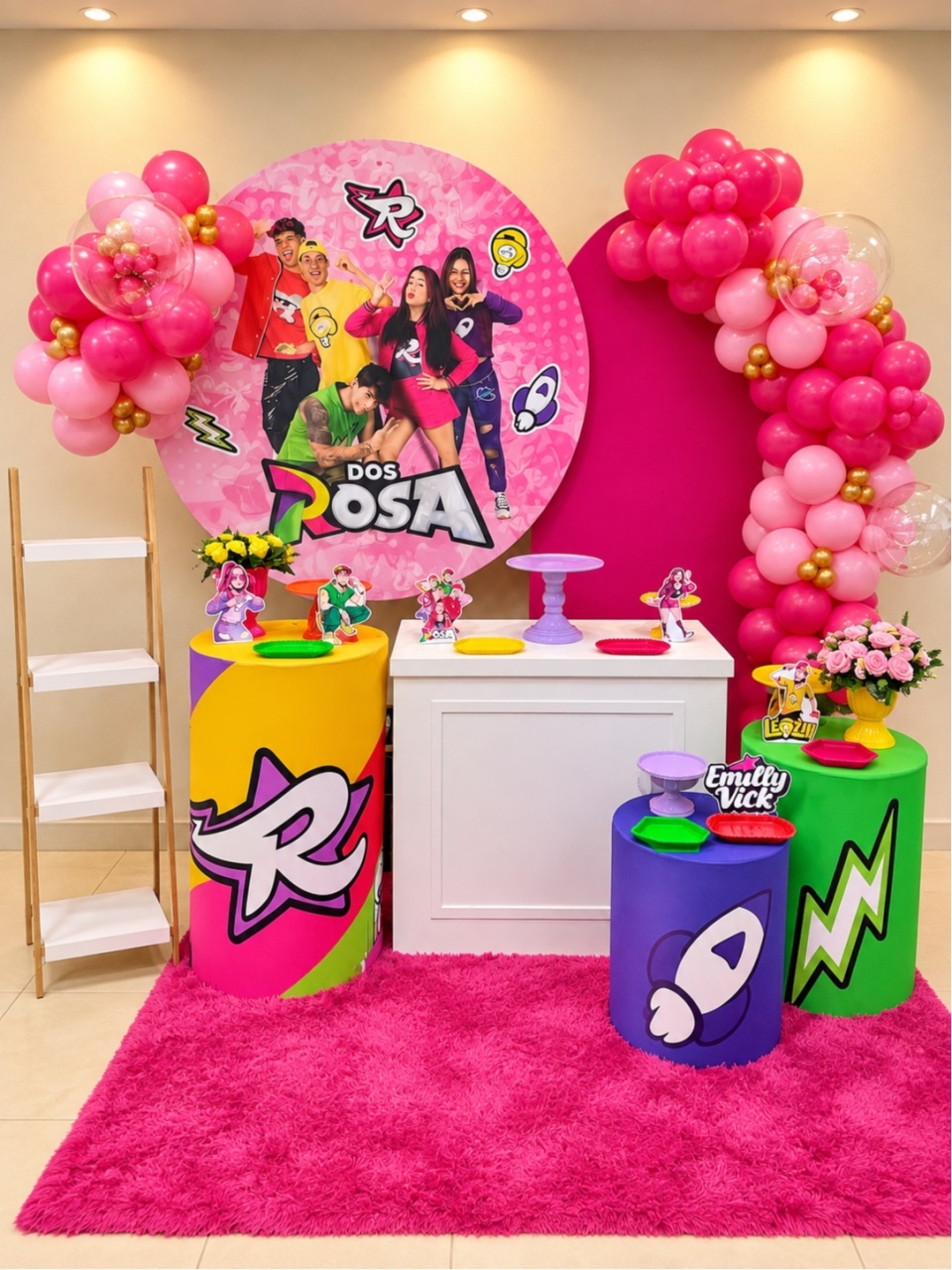 Alugue Tema Para Festa Decoração dos Rosa Luxo - Catálogo Digital Big Day 