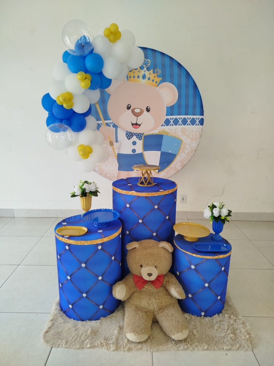 Alugue Pegue Monte Tema Para Festa Decoração Baby Chá Urso Príncipe - Catálogo Digital Big Day 