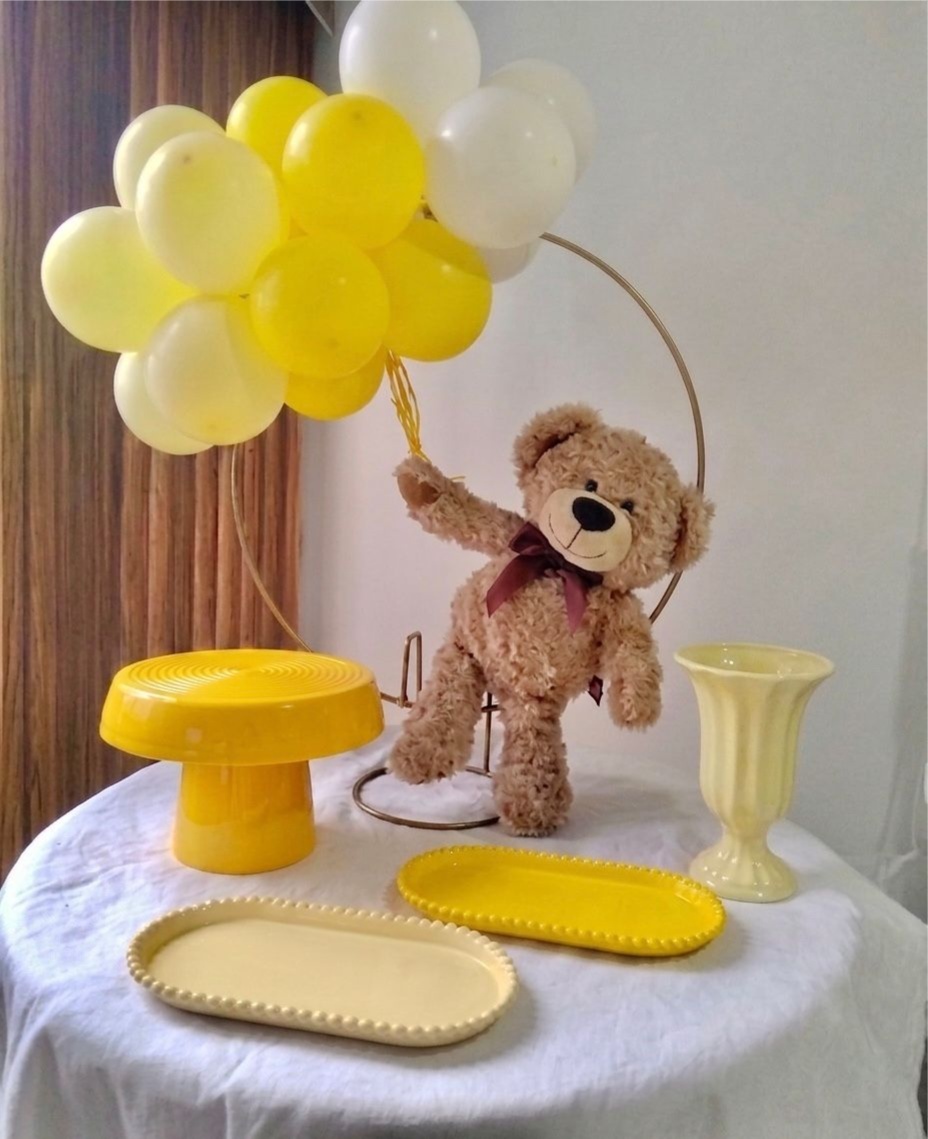 Alugue Festa Na Mesa Cha de Bebe Urso Pelúcia Amarelo 2 - Catálogo Digital Big Day 