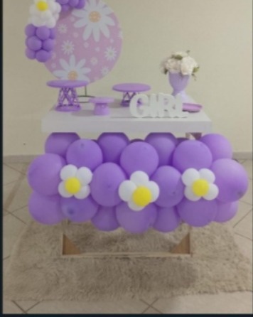 Alugue Festa Na Mesa Margaridas Lilas - Catálogo Digital Big Day 