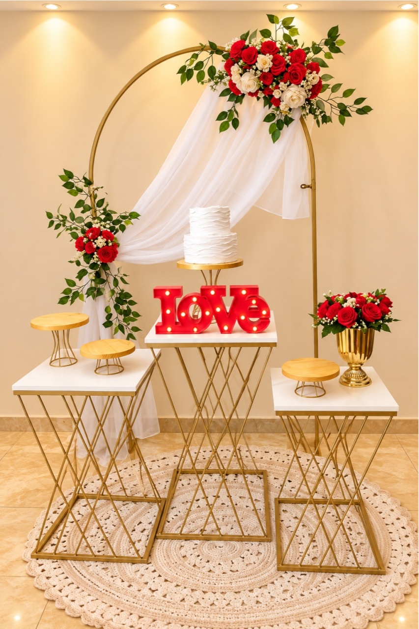 Alugue Tema Para Festa Decoração Casamento Civil Branco Vermelho - Catálogo Digital Big Day 