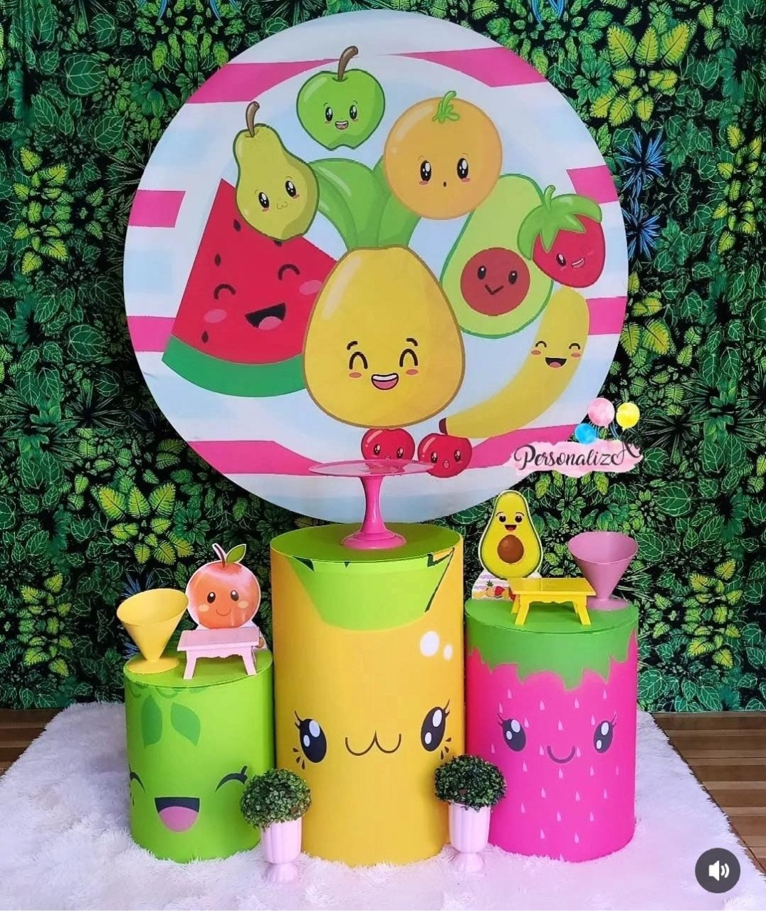 Alugue Pegue Monte Tema Para Festa Decoração Frutas 2 - Catálogo Digital Big Day 