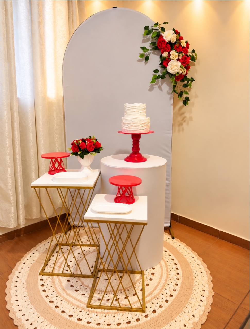 Alugue Tema Para Festa Decoração Casamento Floral Vermelho - Catálogo Digital Big Day 