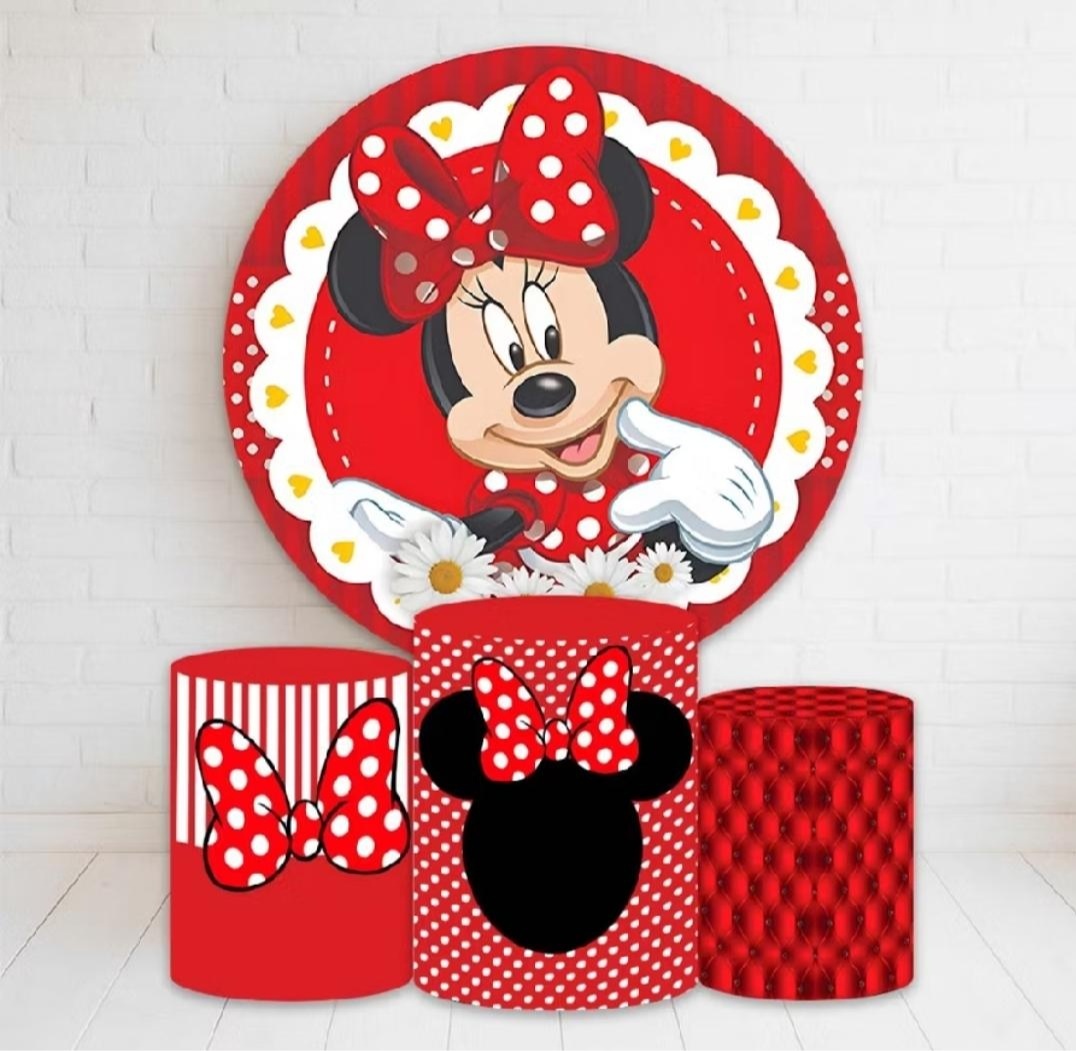 Alugue Pegue Monte Tema Para Festa Decoração Minnie Vermelha - Catálogo Digital Big Day 