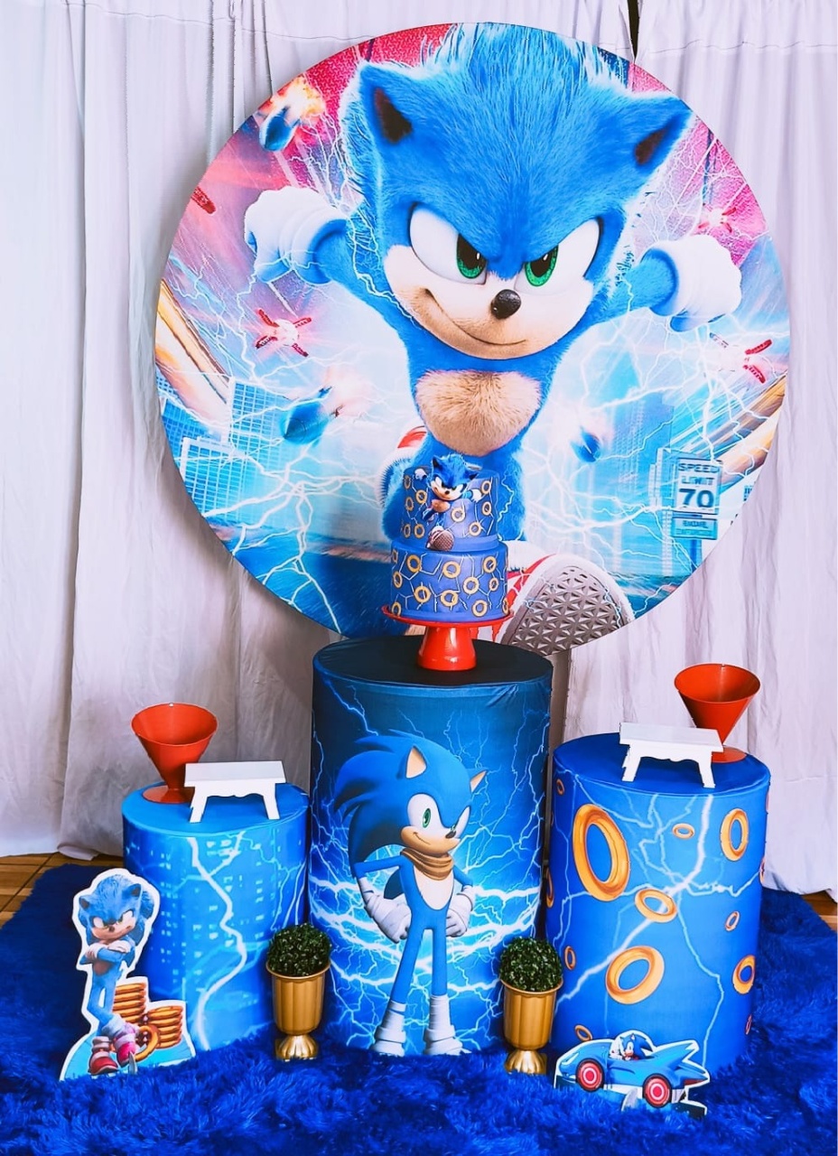 Alugue Pegue Monte Tema Para Festa Decoração Sonic - Catálogo Digital Big Day 