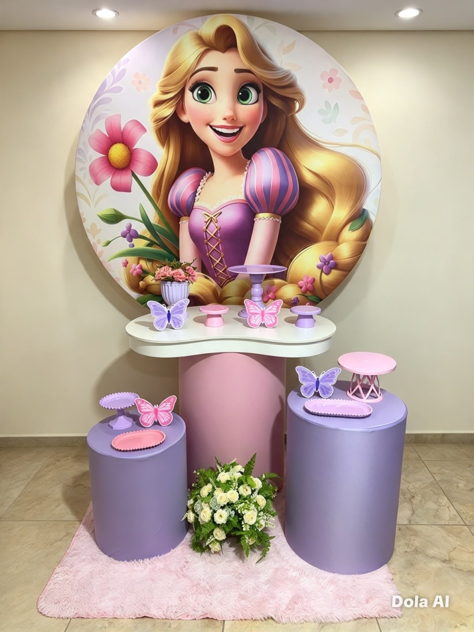 Alugue Pegue Monte Decoração Festa Rapunzel Enrolados Orgânico - Catálogo Digital Big Day 