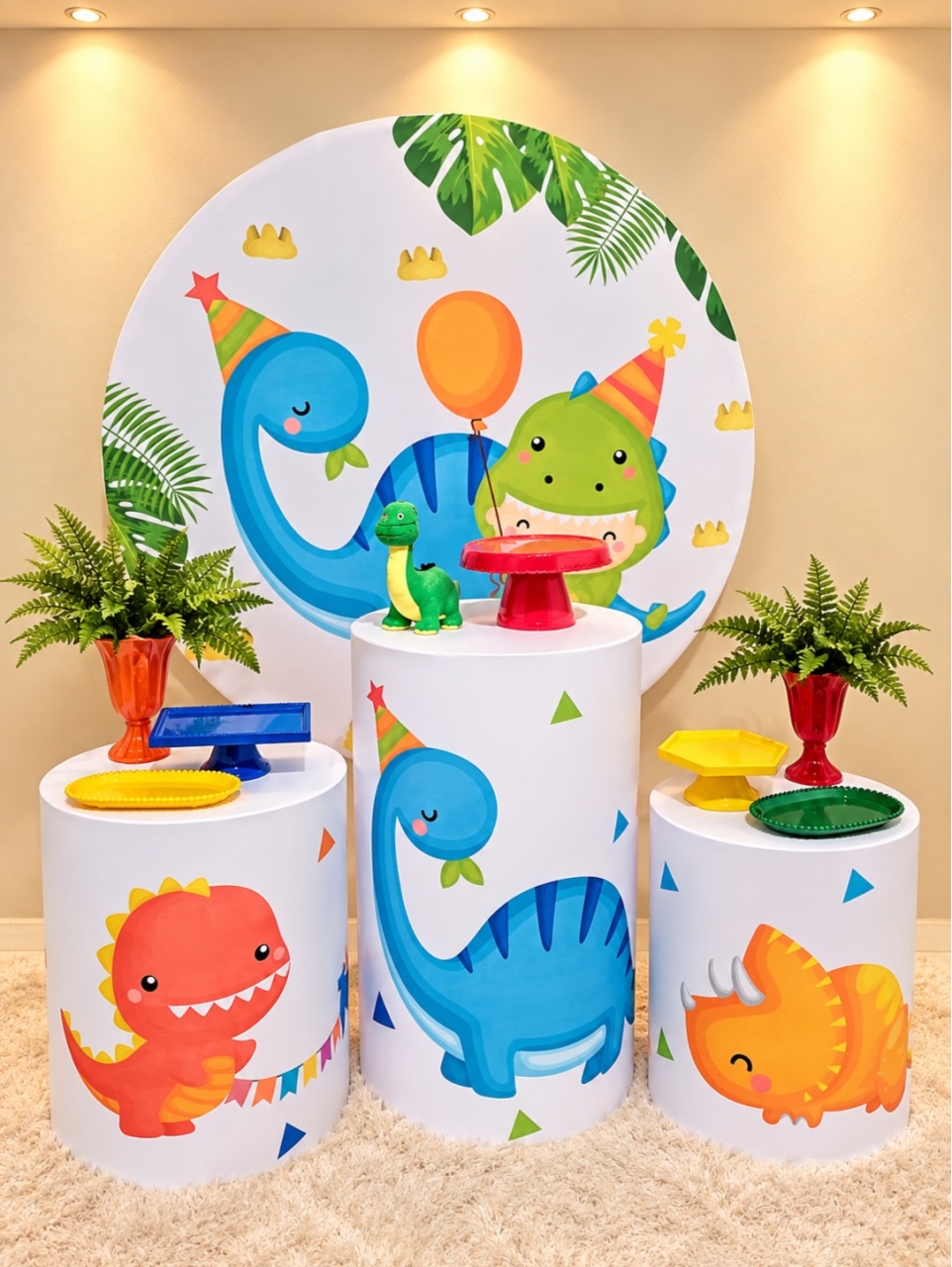 Alugue Pegue Monte Tema Para Festa Decoração Dino Baby - Catálogo Digital Big Day 
