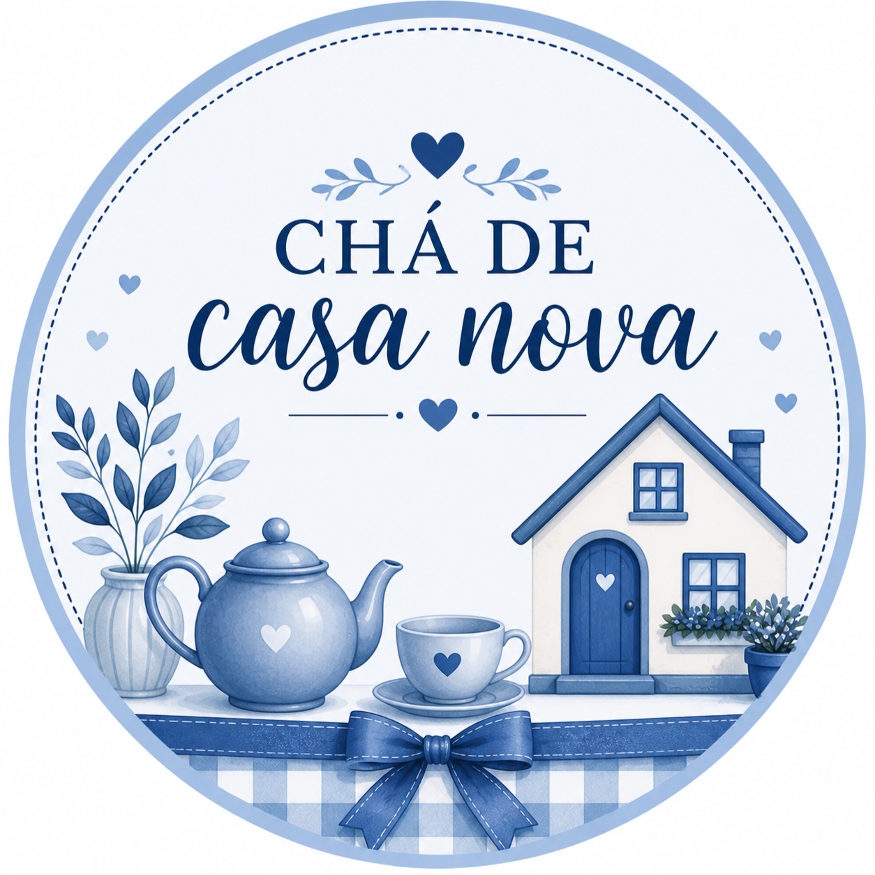 Alugue Festa Na Chá de Casa Nova Azul - Catálogo Digital Big Day 