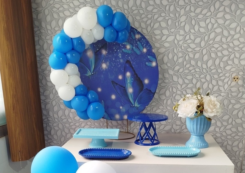 Alugue Festa Na Mesa Borboletas Azul 2 - Catálogo Digital Big Day 