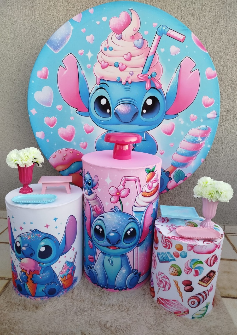 Alugue Pegue Monte Tema Para Festa Decoração Stitch Doceria - Catálogo Digital Big Day 