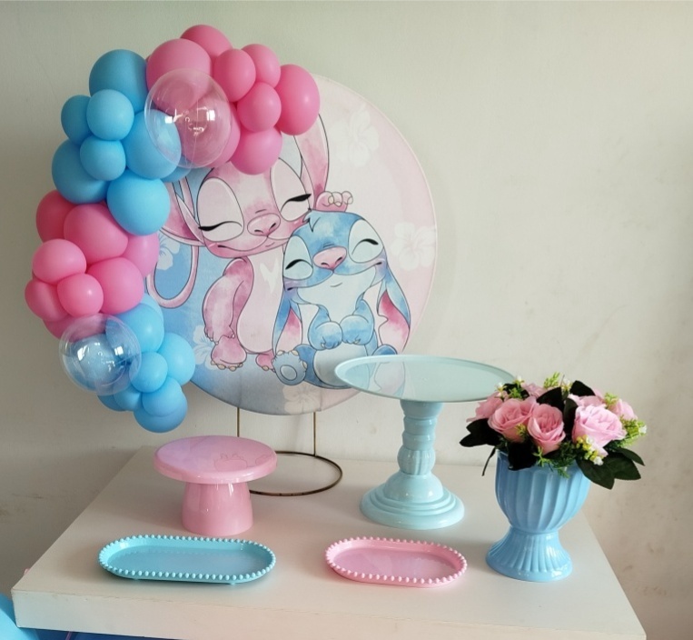 Alugue Festa Na Mesa Stitch E Angel 2 - Catálogo Digital Big Day 