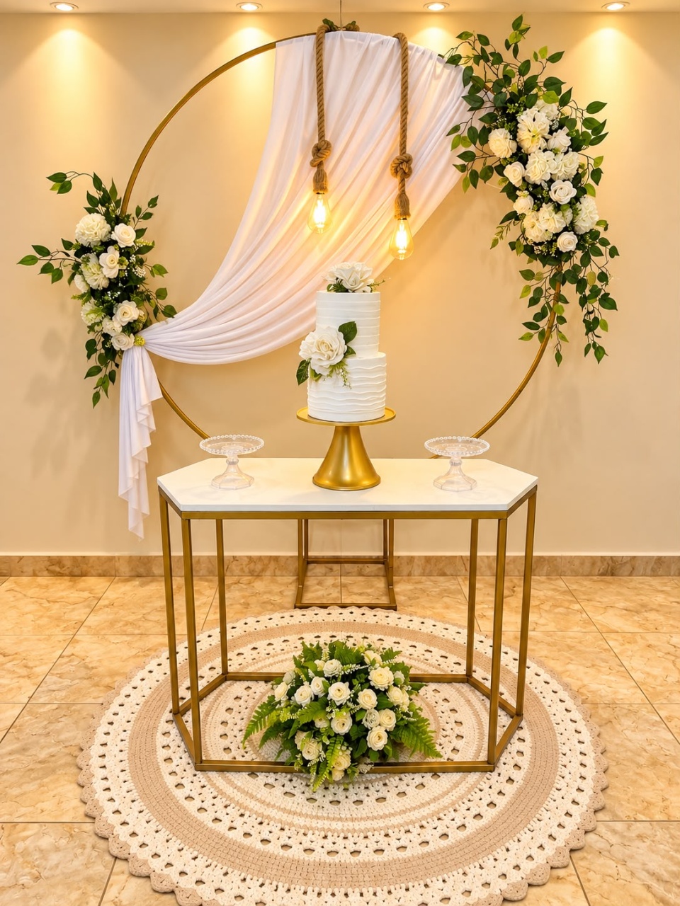 Alugue Pegue Monte Decoração Festa Casamento Mesa Sextavada - Catálogo Digital Big Day 