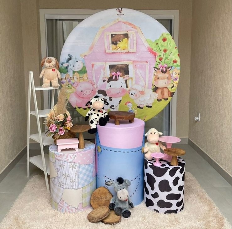 Tema Fazendinha Rosa P - Viva la Festa