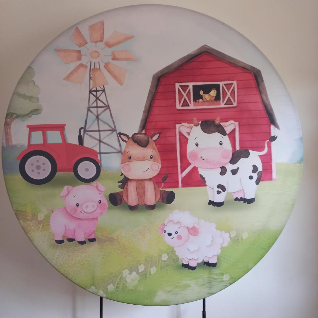 Painel Fazendinha Redondo - alegria em festa