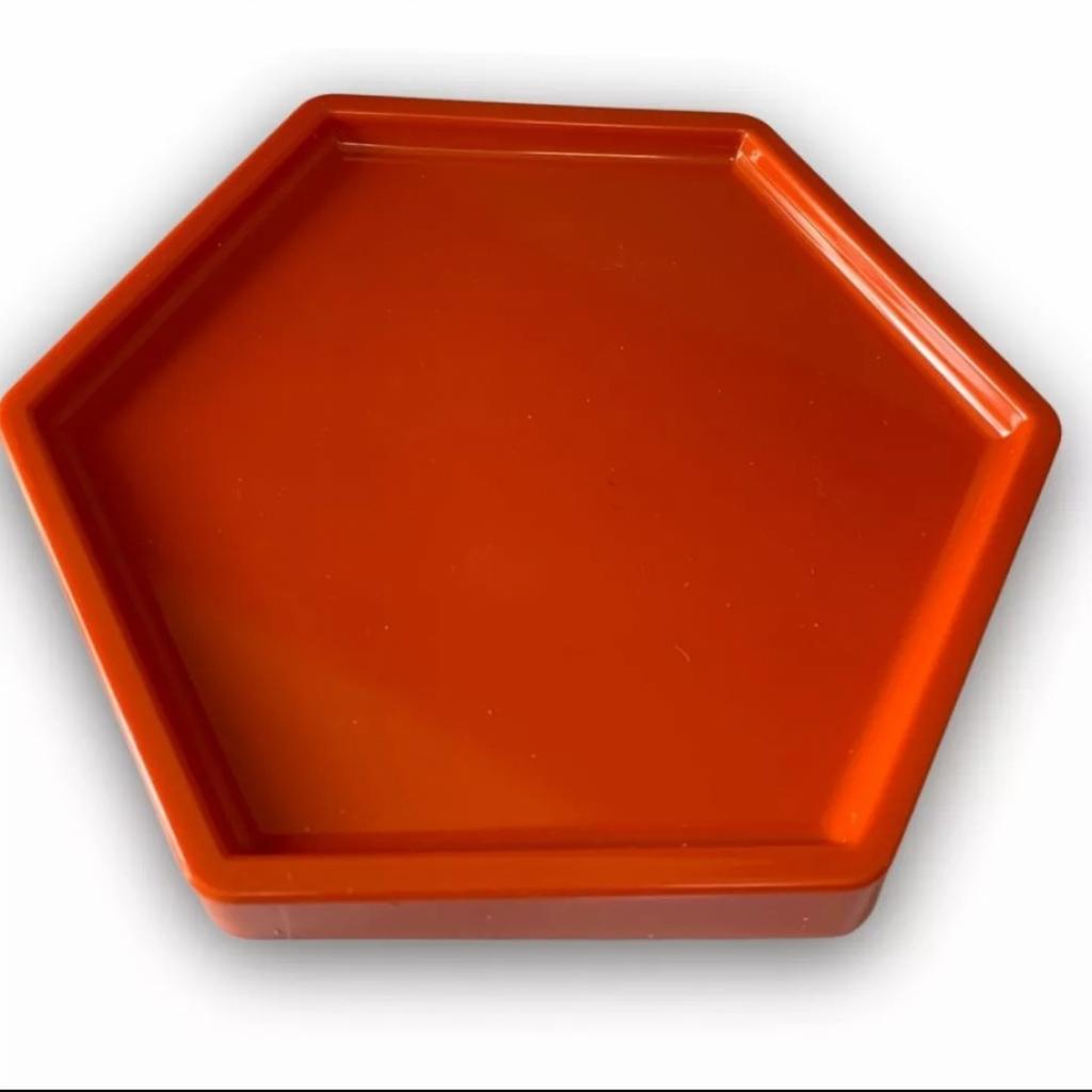 Bandeja Sextavada Laranja - Laranja - alegria em festa