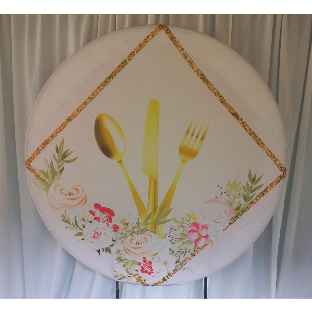 Painel Talheres Cha de Cozinha - alegria em festa