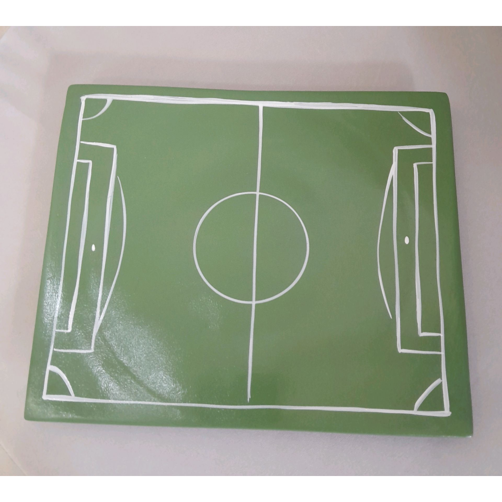 Bandeja Campo Futebol Ceramica - alegria em festa